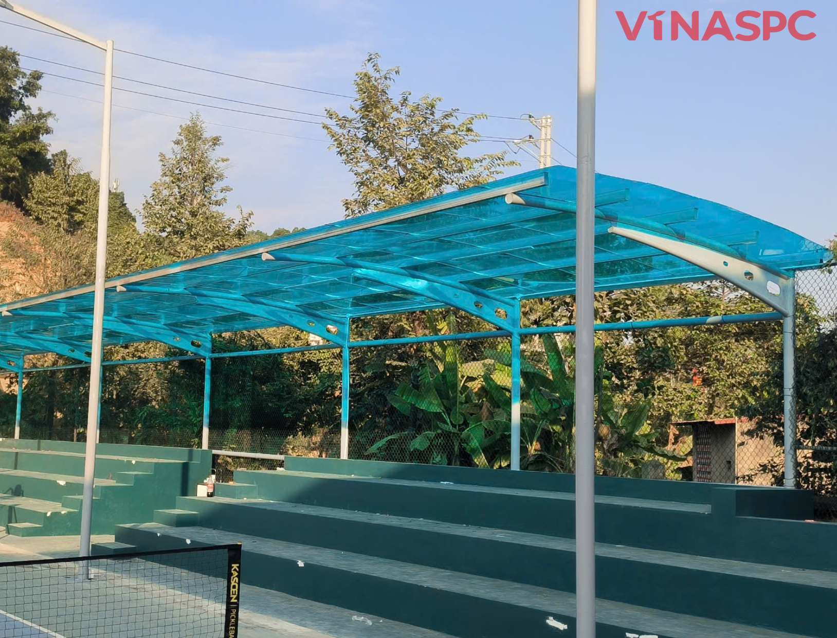 Ứng dụng tấm SL Polycarbonate tại UBND TP. Yên Bái