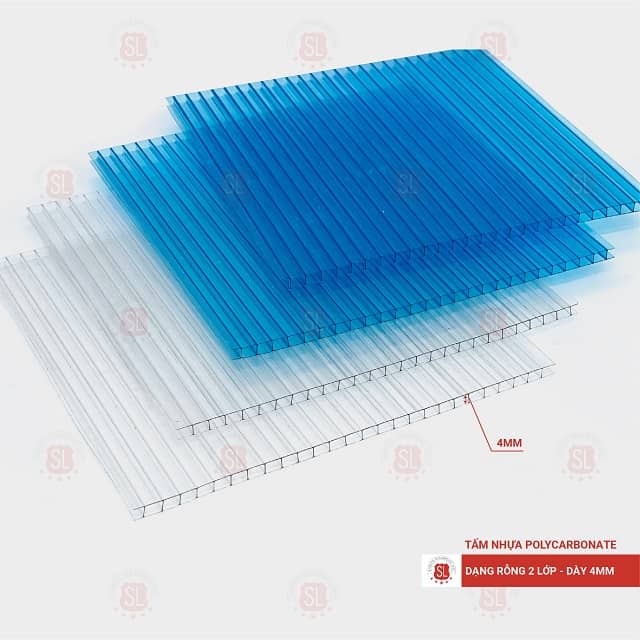 Tấm polycarbonate SL rỗng ruột 4mm