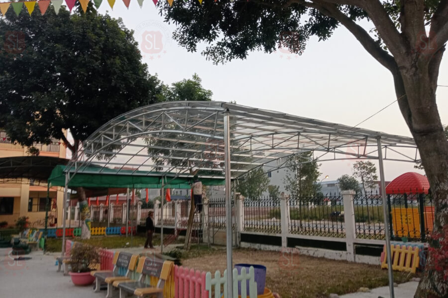 Dự án tấm poly đặc cho trường mầm non tại Bắc Giang 3